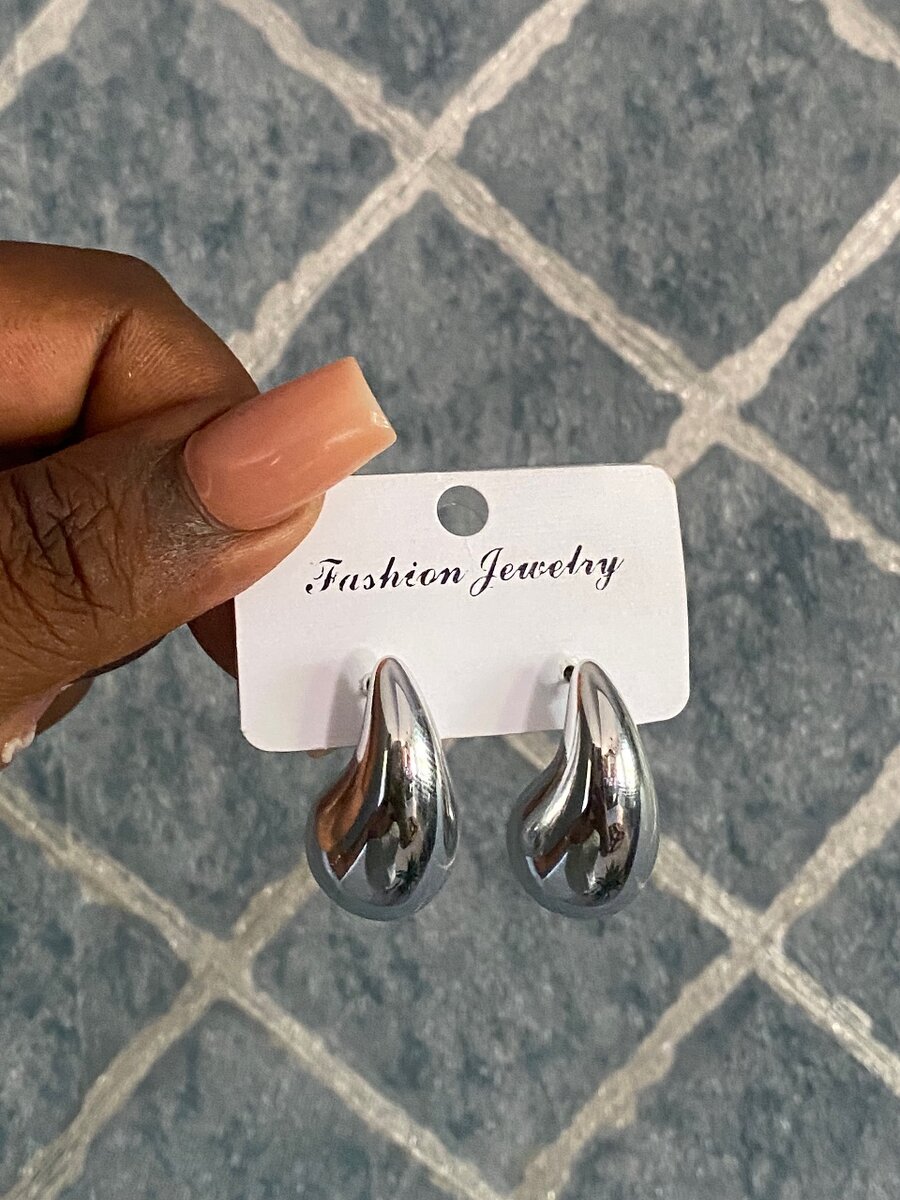 Raindrop earrings silver