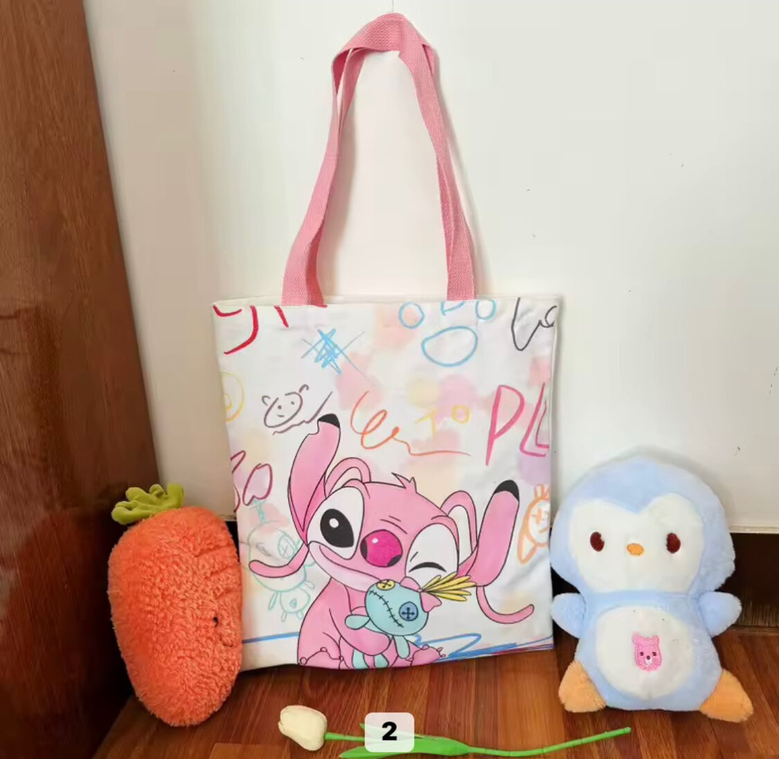 Tote Bag Enfant avec Motif Cartoon