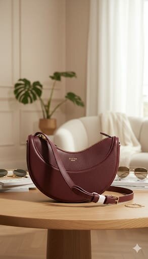 Sac à main bordeaux élégant