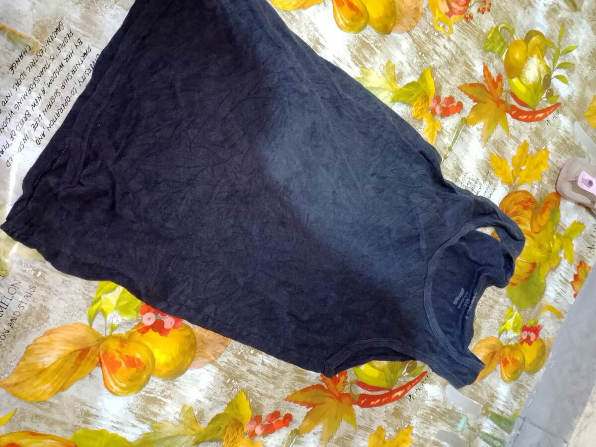 Débardeur noir en coton