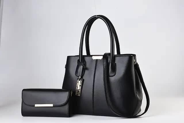 Black bag with wallet