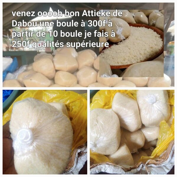 Attiéké de Dabou qualités supérieure
