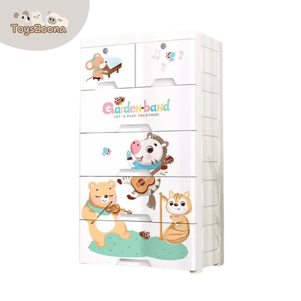 Commode Enfant Animaux Colorée