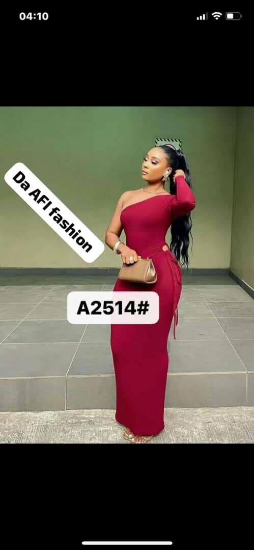 Robe asymétrique élégante