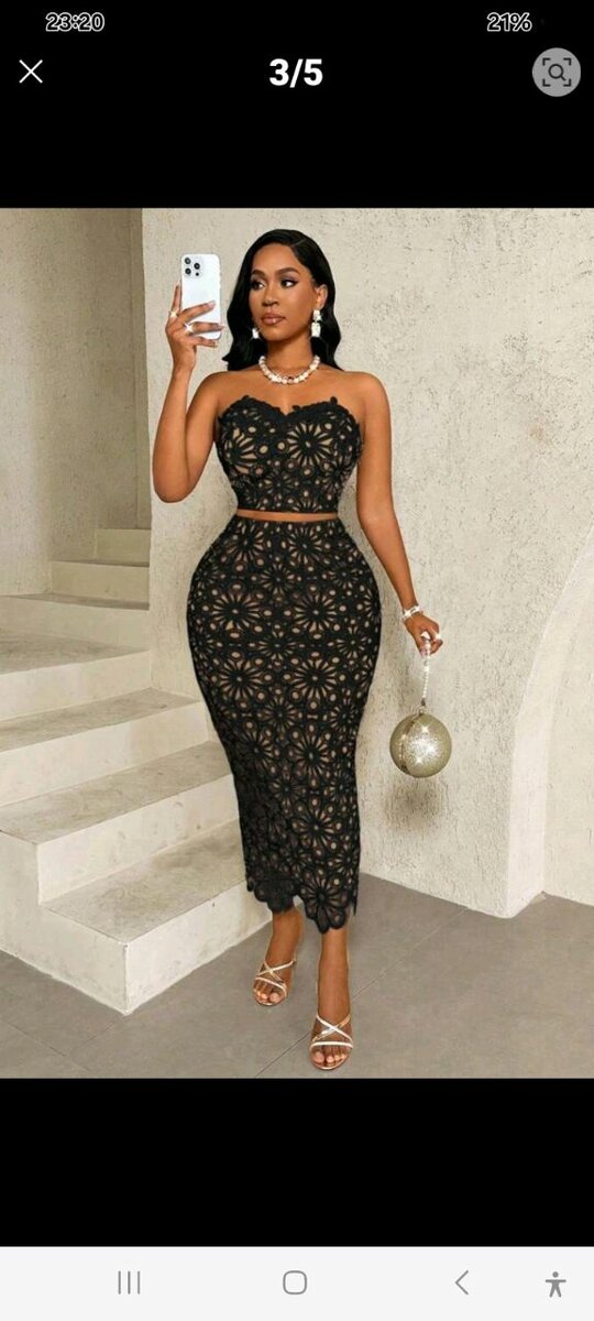 Robe élégante à dentelle noire