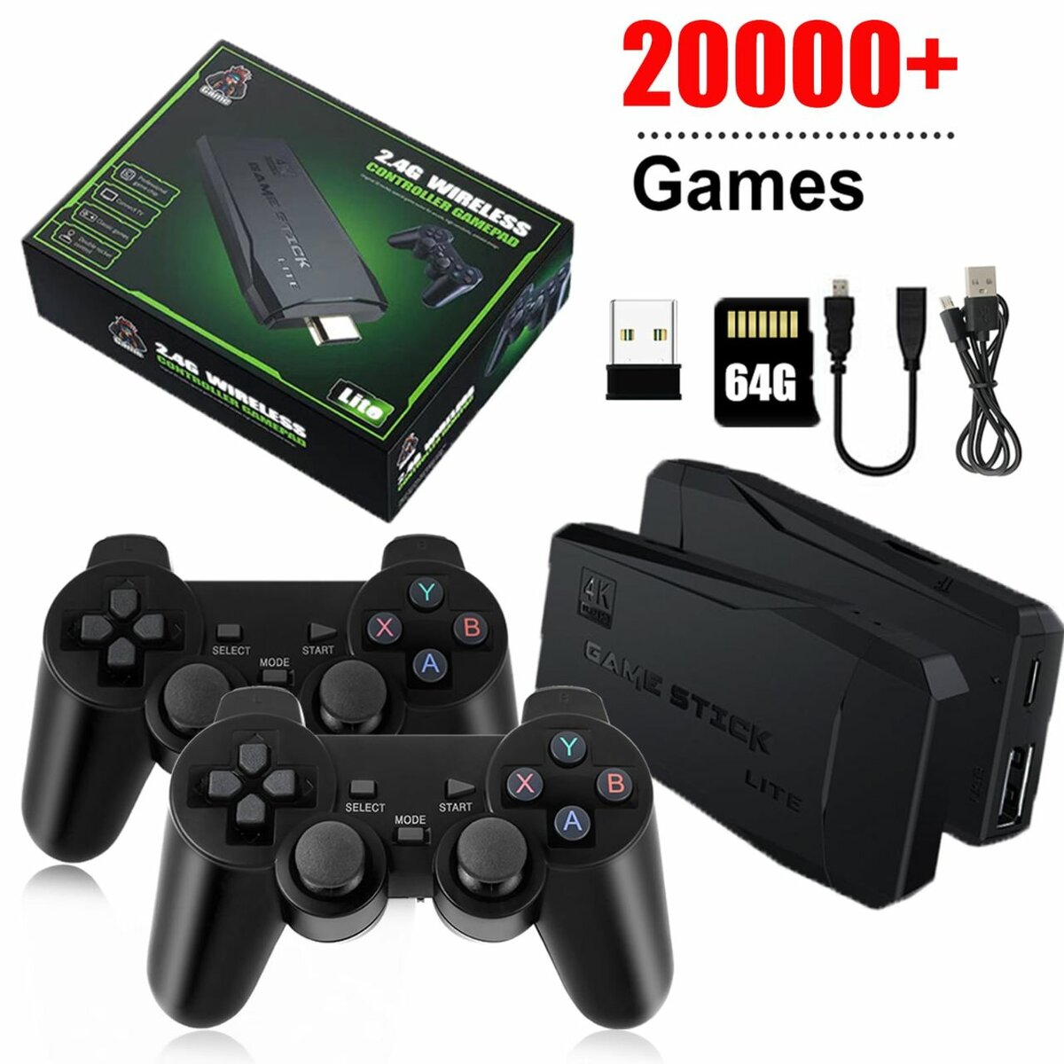 X6 64GB CLASSIC 8K HD TV 40000+ GAMES WITH CONSOLE WIRELESS