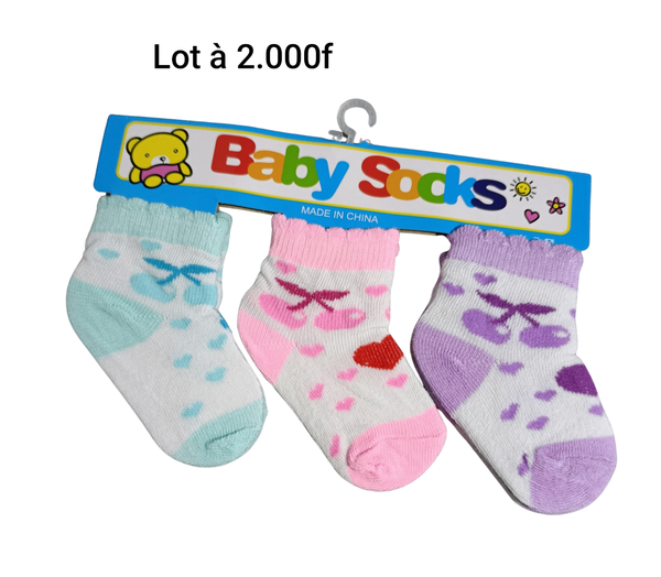 Chaussettes bébé colorées