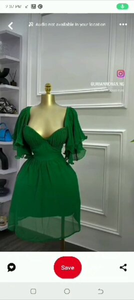 Green flair dress