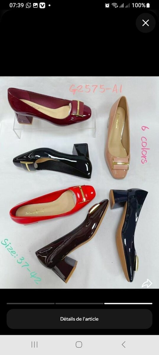 Escarpins élégants en cuir verni