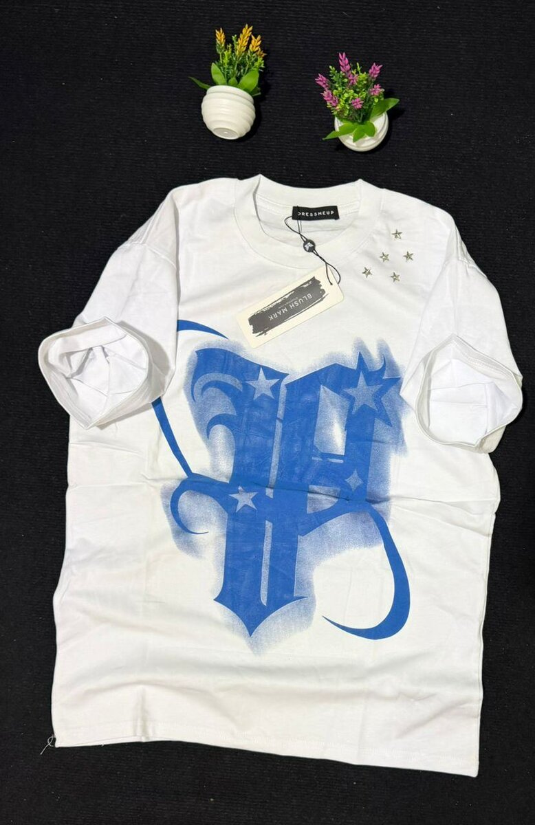 T-shirt en coton imprimé