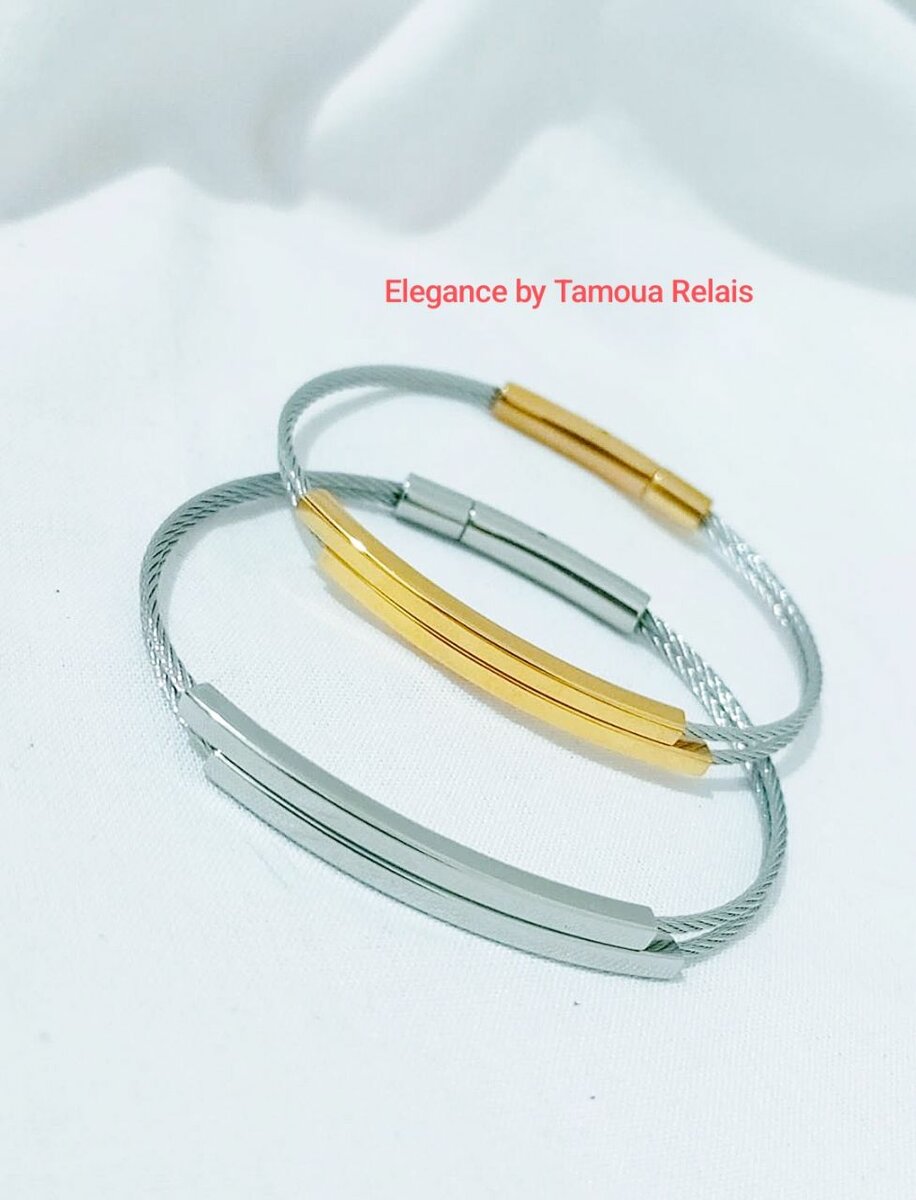 Bracelets élégants en acier