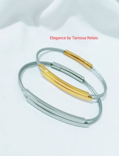 Bracelets élégants en acier