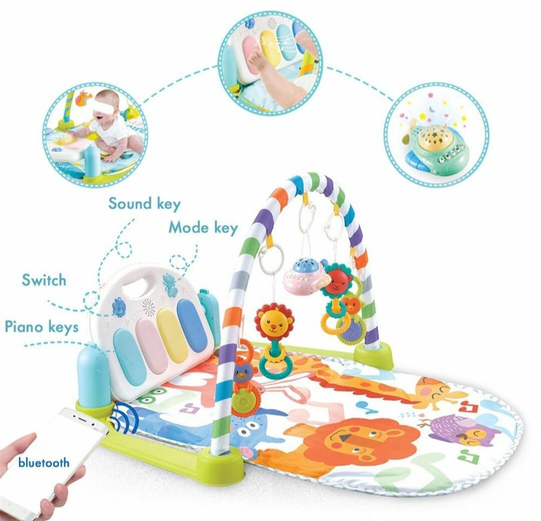 Baby piano gym activity mat