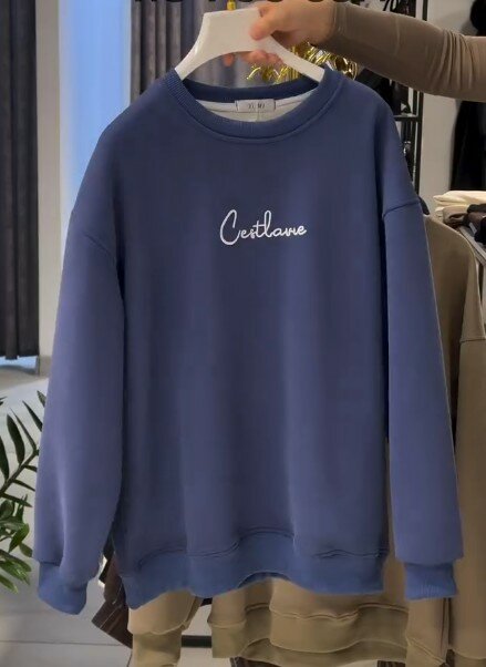 Толстовка синяя