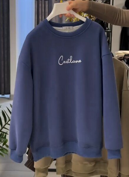 Толстовка синяя