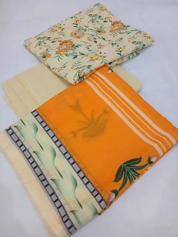 3 piece cotton fabric