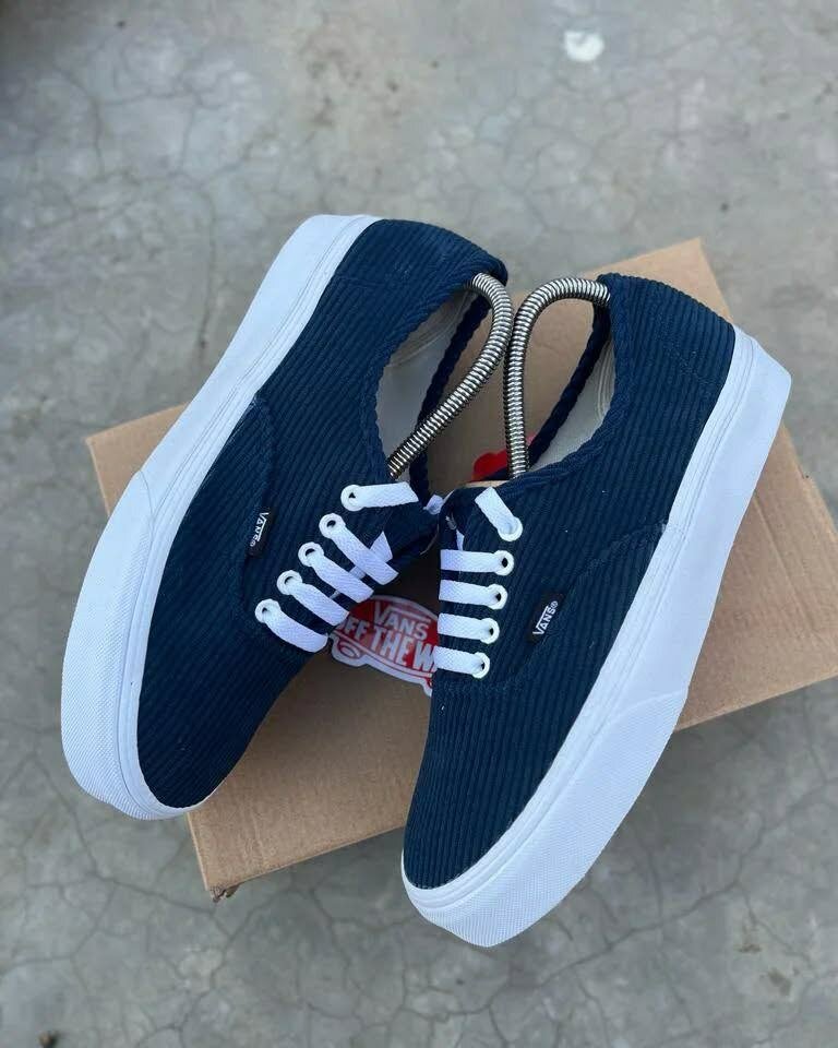 Vans velou Bleu