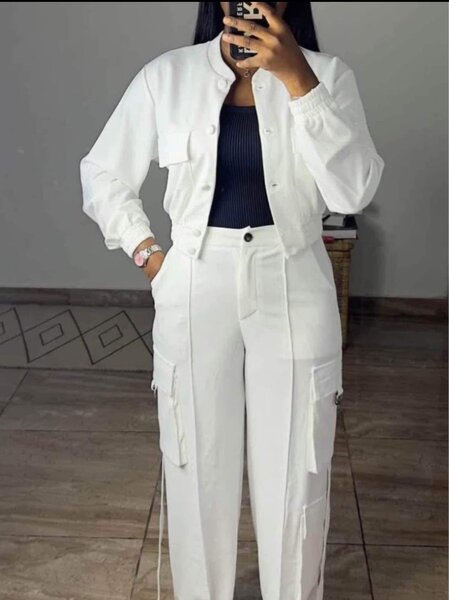 Veste et pantalon cargo femme
