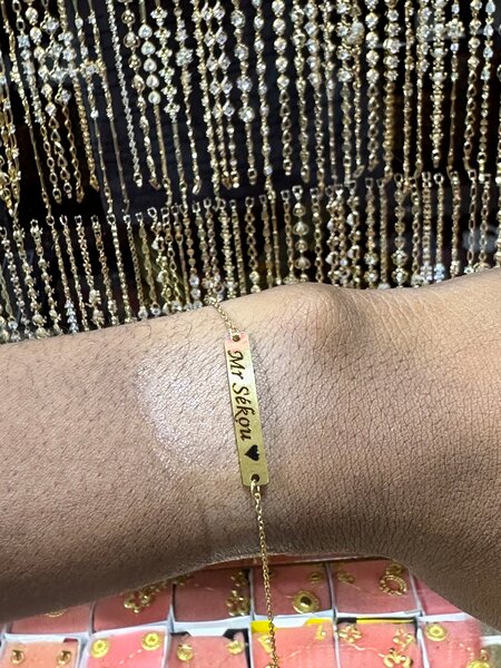 Bracelet chaîne personnalisé