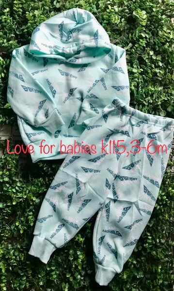 Green set, sweatshirt and pants, 3-6m