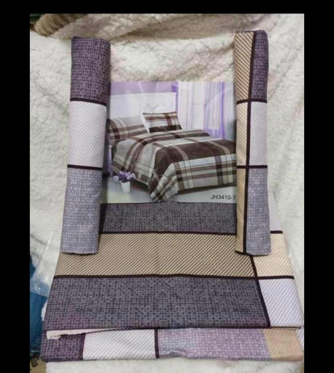 Bedding set, 4 items: sheet, duvet cover, 2 pillowcases