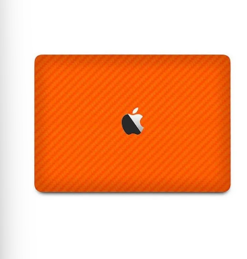 APPLE MACBOOK PRO 2016 15 Orange Carbon Fiber Texture Front Skin