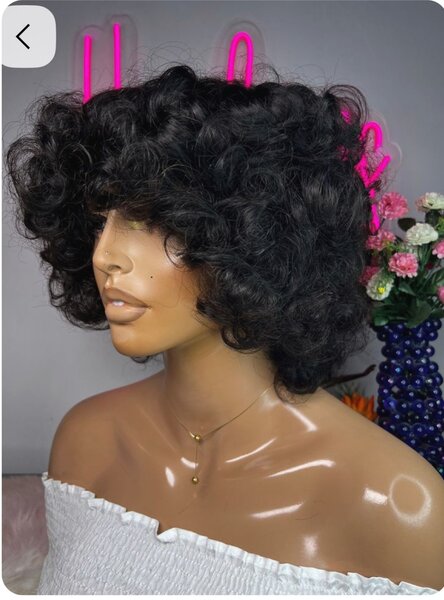 Perruque Bouclée Naturelle