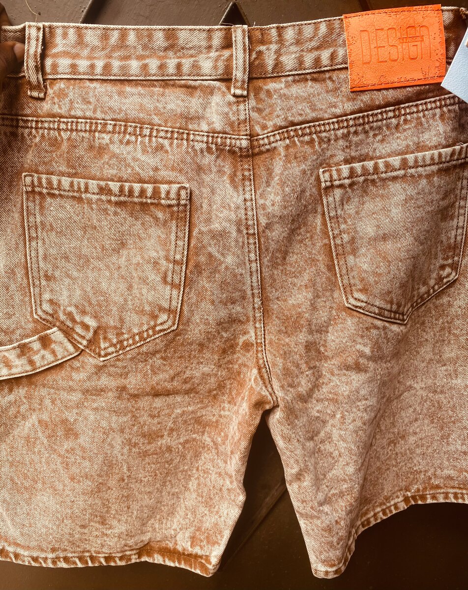 Shorts en jean délavé