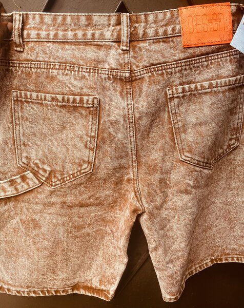 Shorts en jean délavé