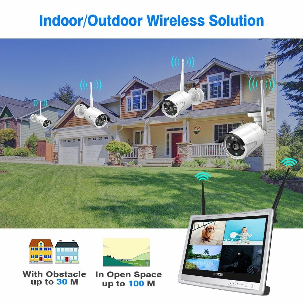 Wireless IP CCTV Video Surveillance kits