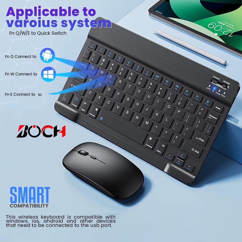 Clavier et Souris Bluetooth Rechargeables
