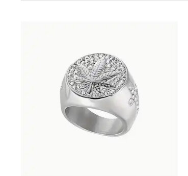 Bague en argent tendance homme