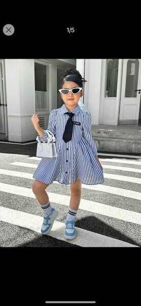 Robe Chemise Rayée Enfant