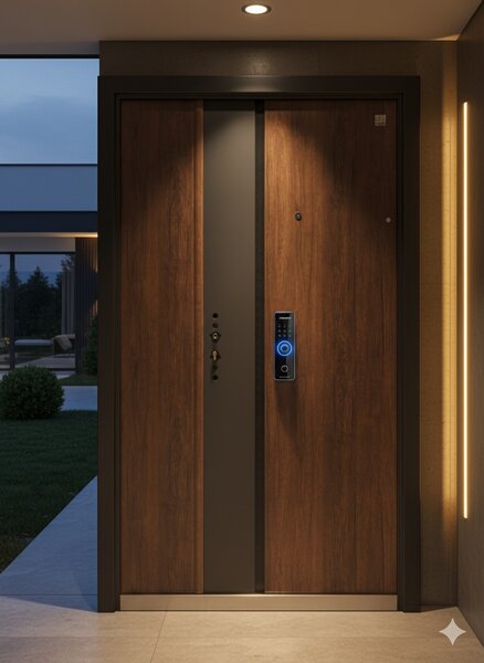 Porte d'entrée moderne sécurité