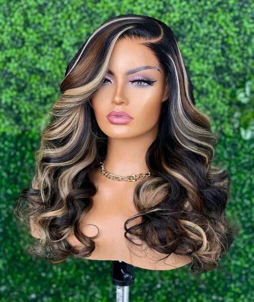 Perruque Ombre Bouclée Luxe