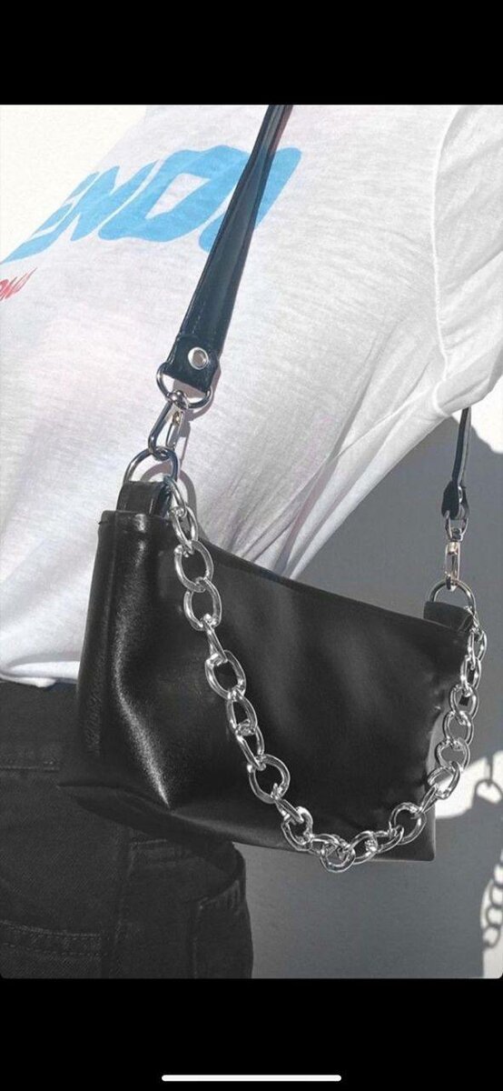 Chic Black Shoulder Bag zara