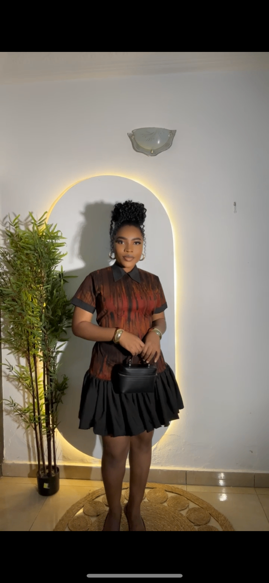 Robe Chemise Imprimée Évasée