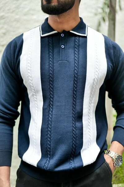 Polo Homme en Tricot Élégant