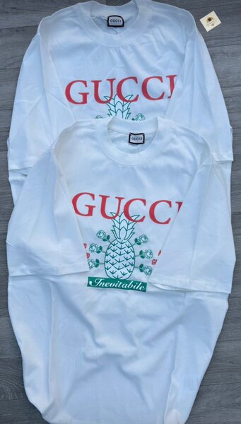 T-shirt Gucci Ananas Blanc