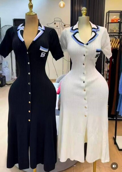 Très belle robe en 5 couleurs S M L XL 2XL pure coton