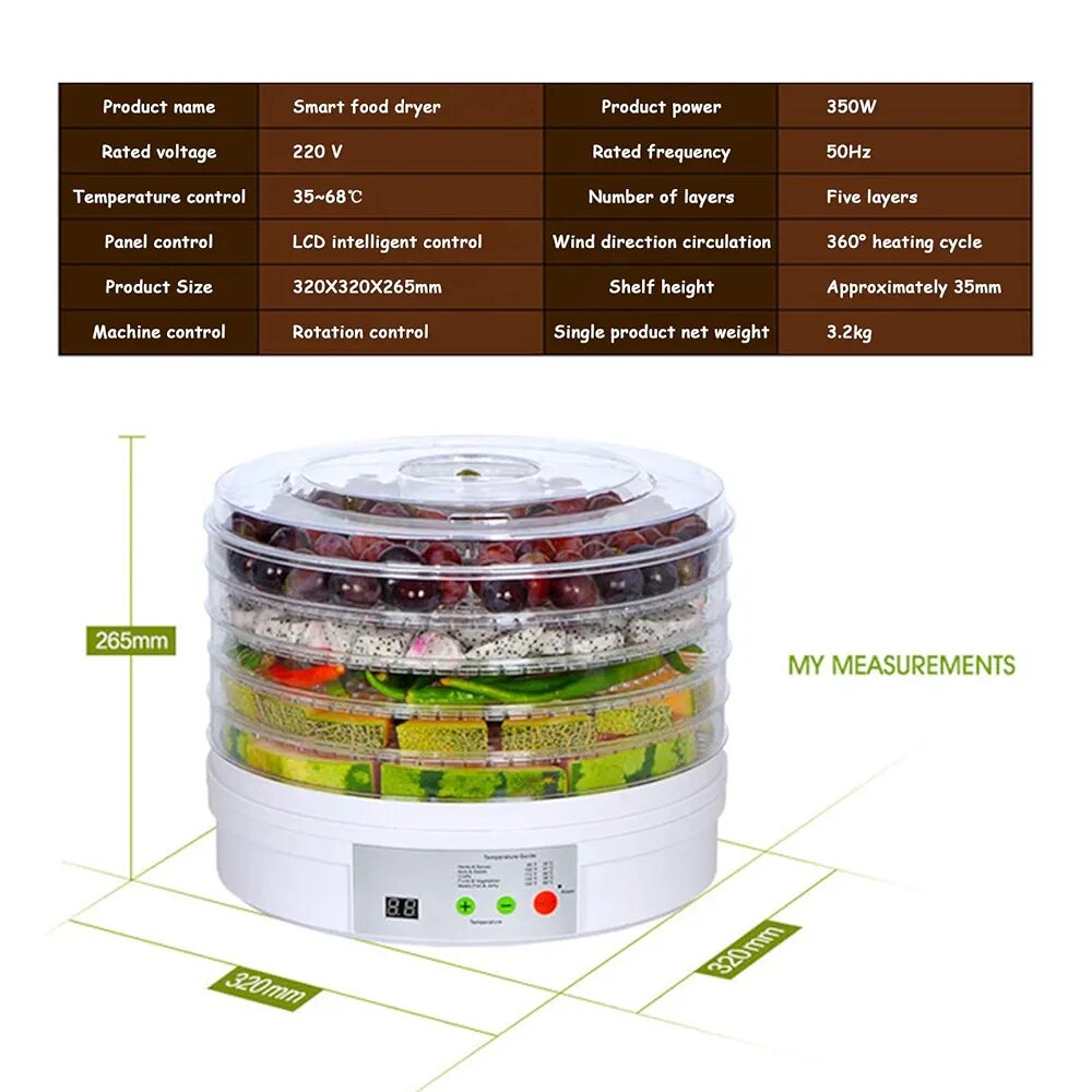 Déshydrateur Alimentaire Intelligent