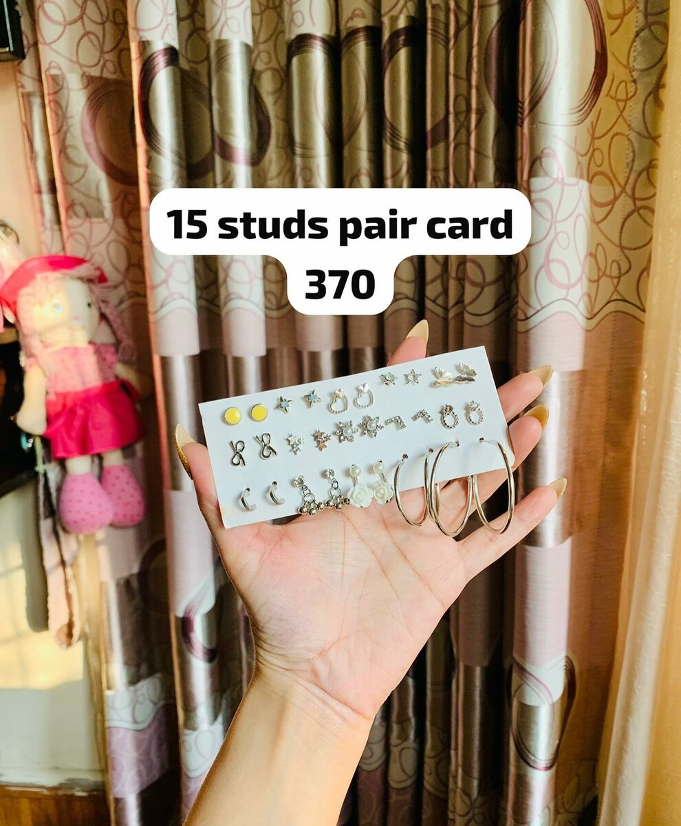 a set of earrings