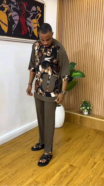 short-sleeved shirt and trouse