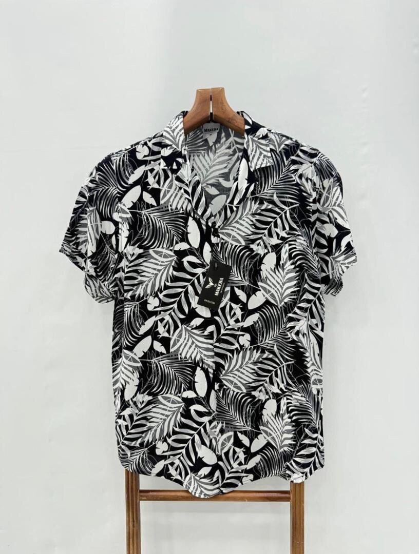 Chemise imprimée tropicale