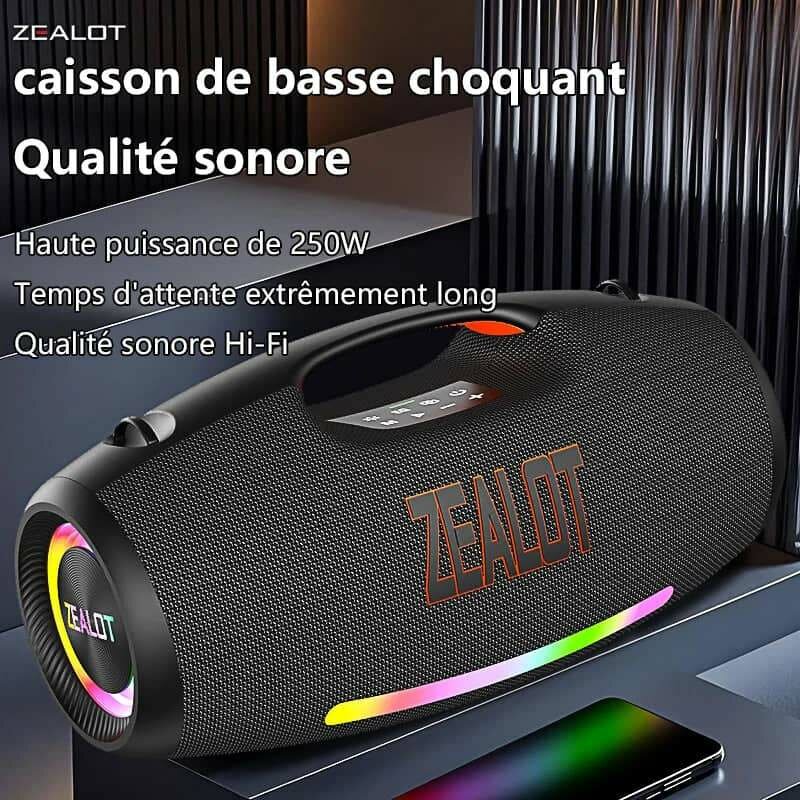 Enceinte Bluetooth ZEALOT 250W