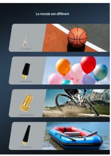 Compresseur d'air portable multifonctionnel