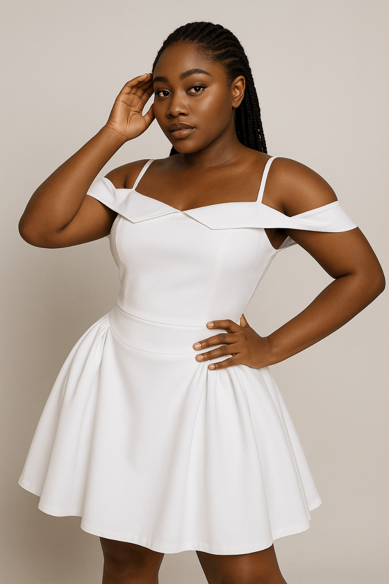 Flirty flutter Dress