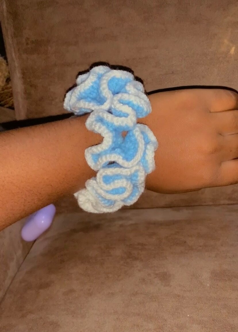 Chouchous crochet colorés