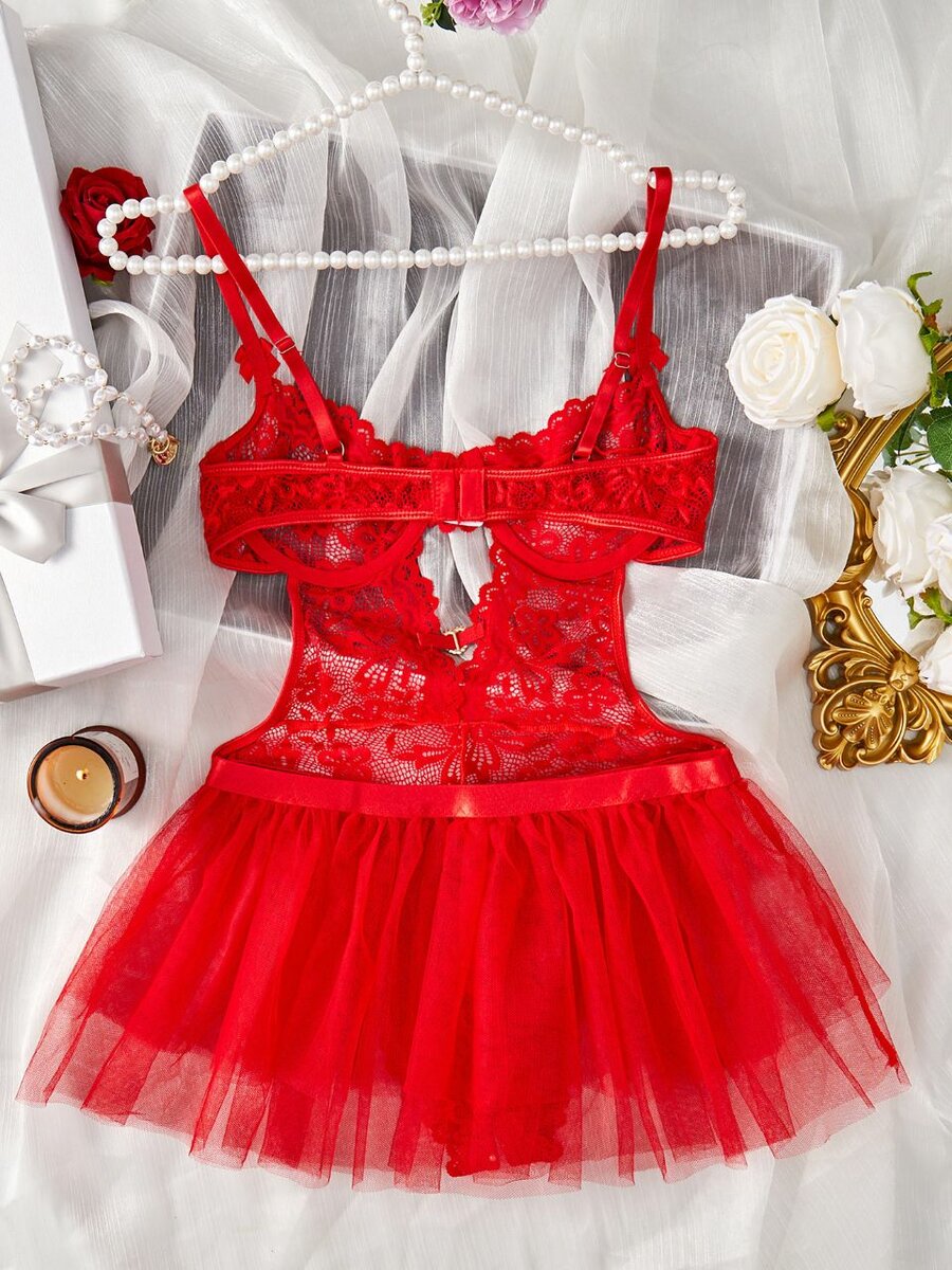 Ensemble Lingerie Rouge Sexy