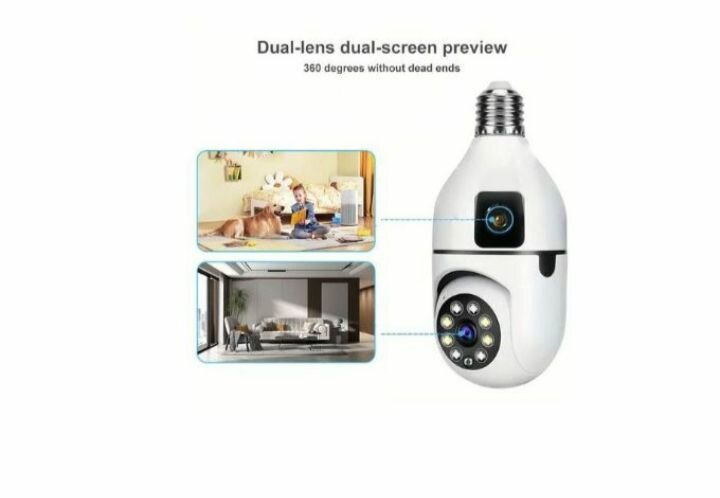 Caméra de surveillance LED 360°